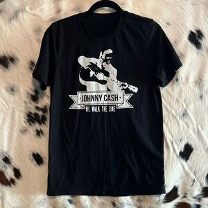 Johnny Cash We Walk the Line printed graphic shirt women’s Small